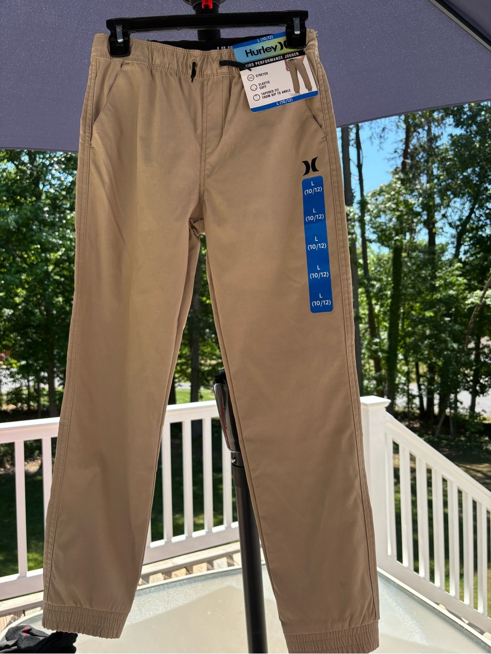 Hurley boy’s Khaki Elastic Cuff Chinos